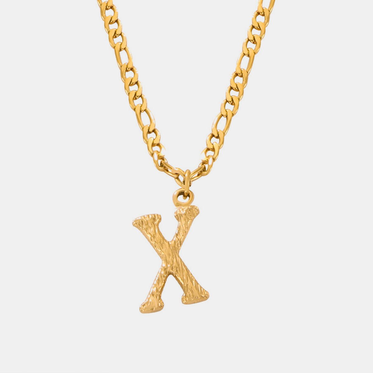 Beach Rose Co. - Gold Initial Pendant Necklace M - Z