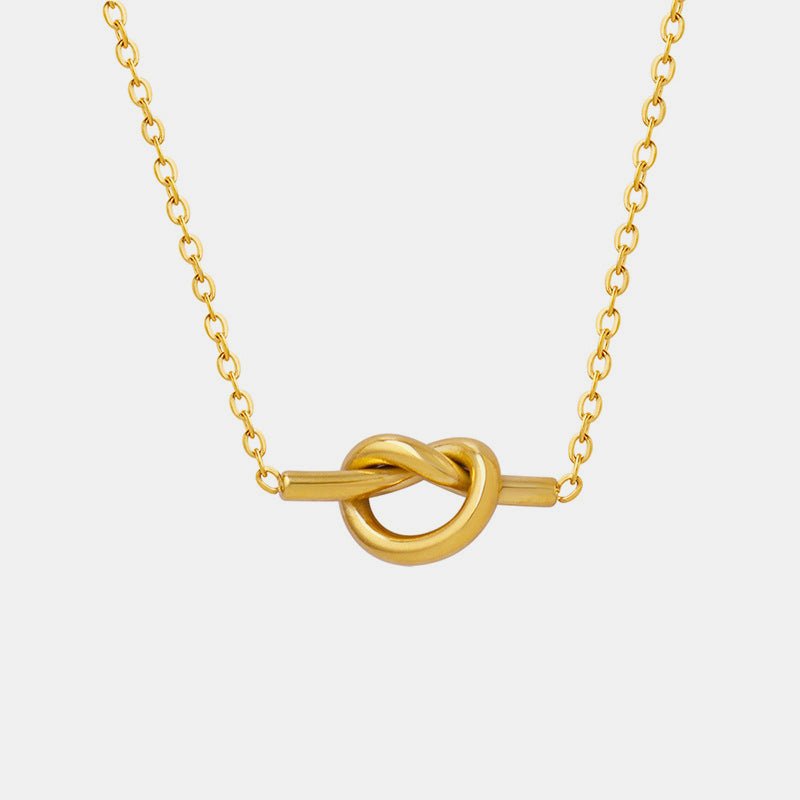 Beach Rose Co. - Gold Knot Pendant Necklace