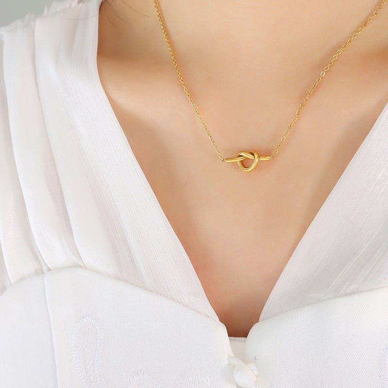 Beach Rose Co. - Gold Knot Pendant Necklace