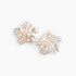 Beach Rose Co. gold maple leaf earrings with a textured metallic finish and post-back design for autumn styling.