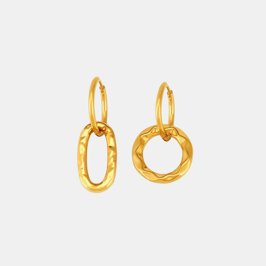 Beach Rose Co. - Gold Mismatched Hoop Earrings