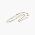 Beach Rose Co. gold chain necklace featuring two lustrous cream pearls in a delicate, minimalist layered design.