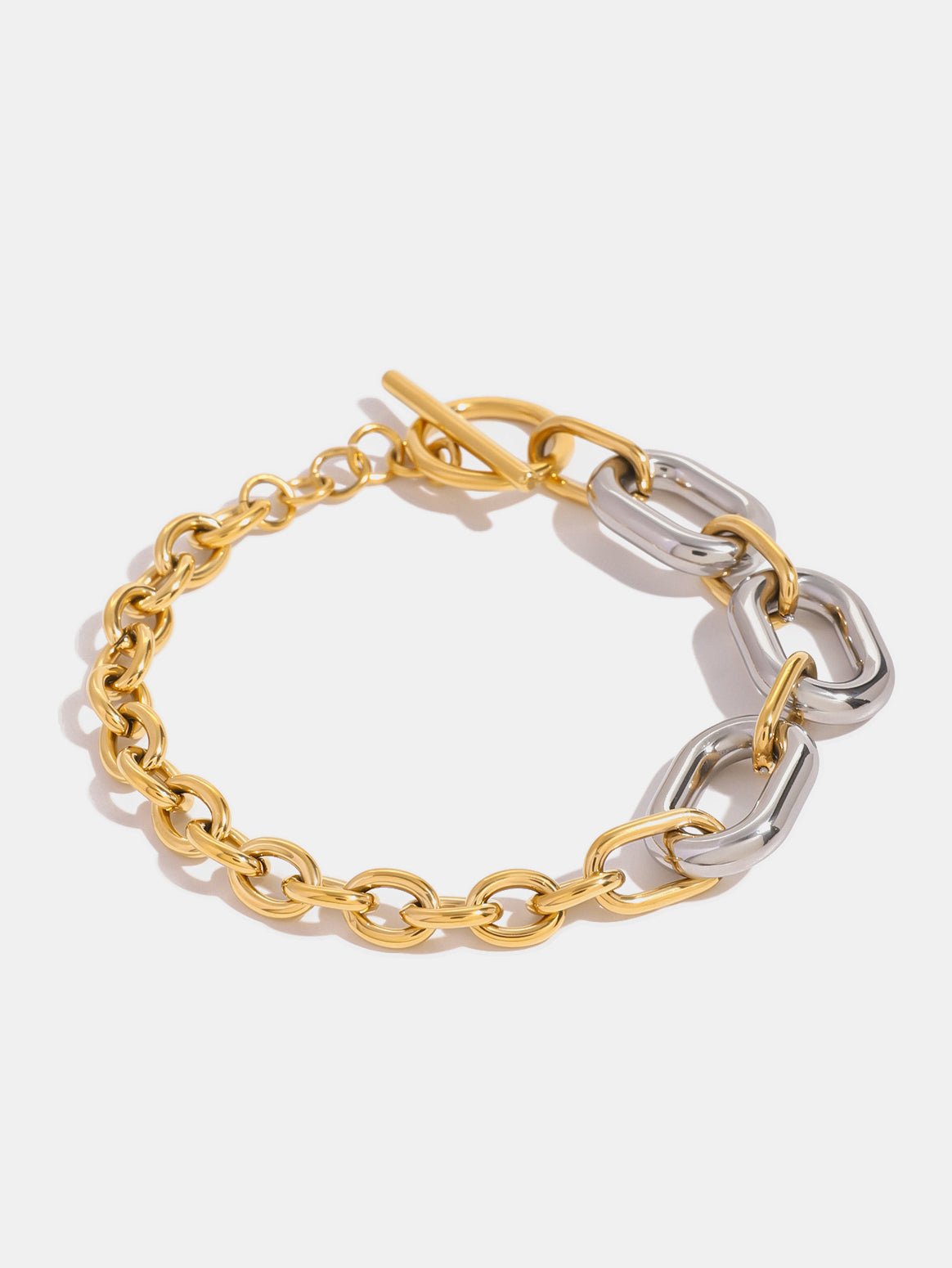 Beach Rose Co. - Gold & Silver Toggle Chain Bracelet