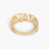 Beach Rose Co. gold metal cuff bracelet with a textured vintage-inspired finish and adjustable design