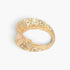 Beach Rose Co. gold metal cuff bracelet with a textured vintage-inspired finish and a hinged clasp design.