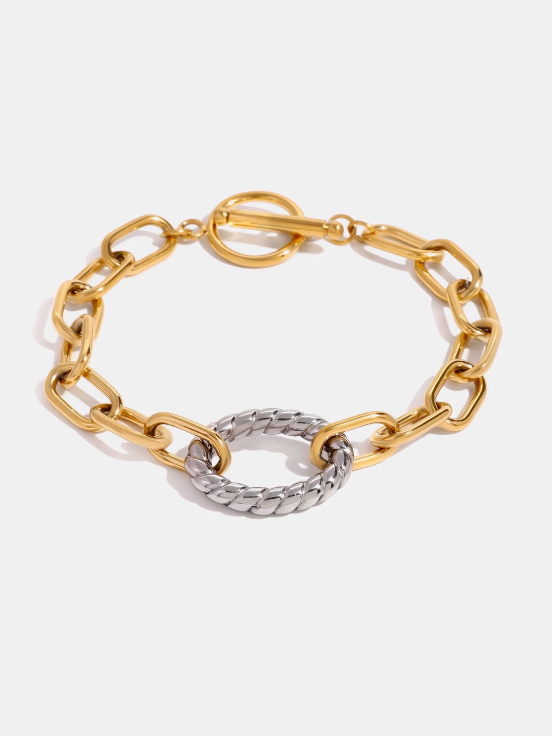 Beach Rose Co. - Gold Two - Tone Chain Bracelet