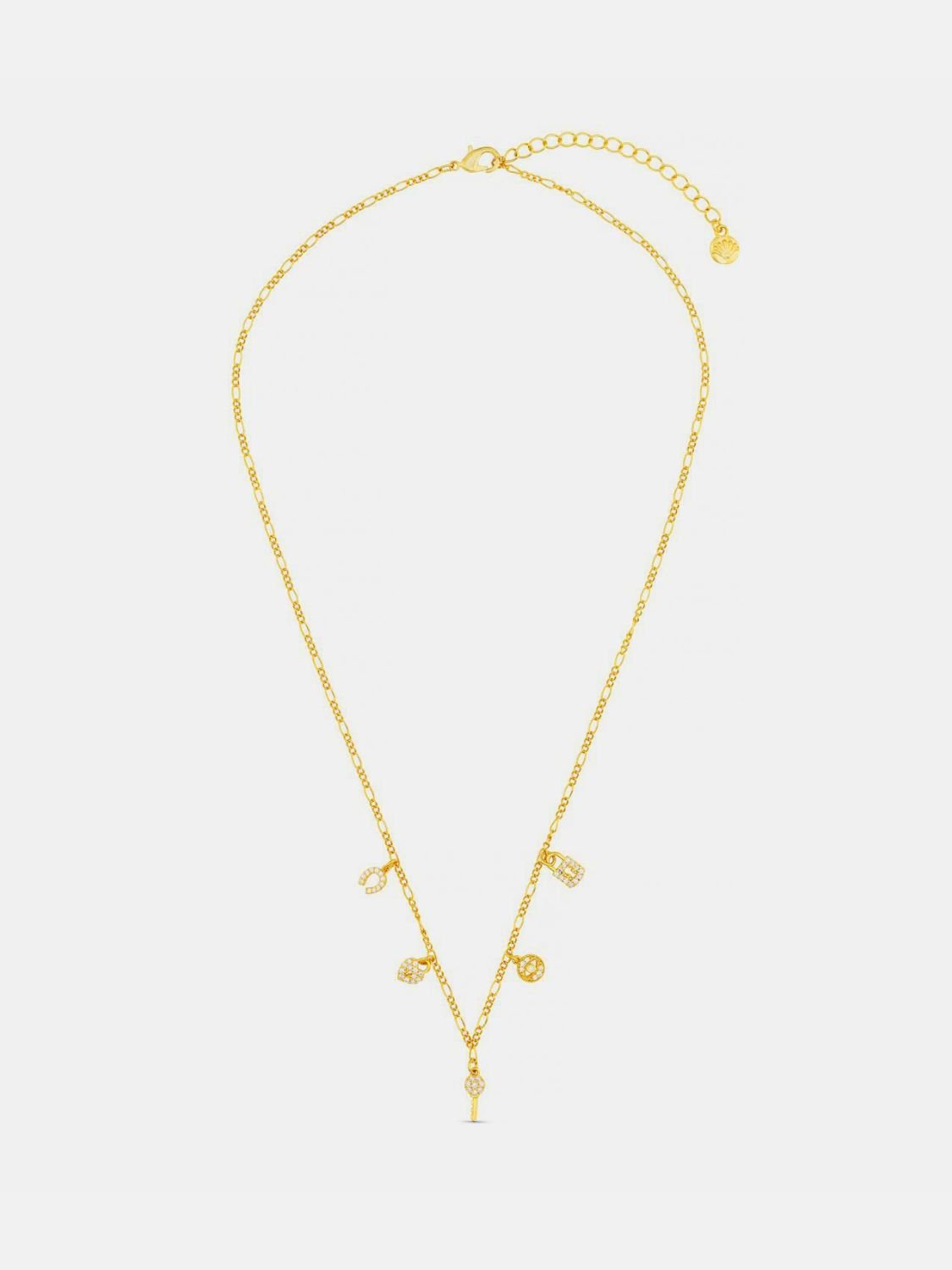 Beach Rose Co. - Gold & Zircon Charm Necklace