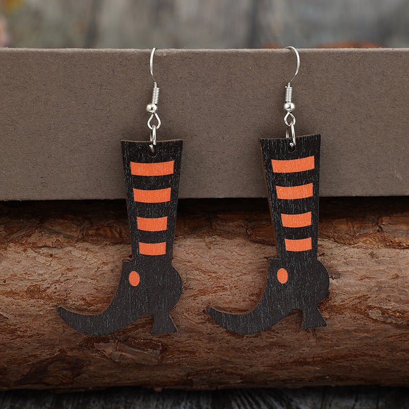 Beach Rose Co. - Halloween Witches Boots Dangle Earrings