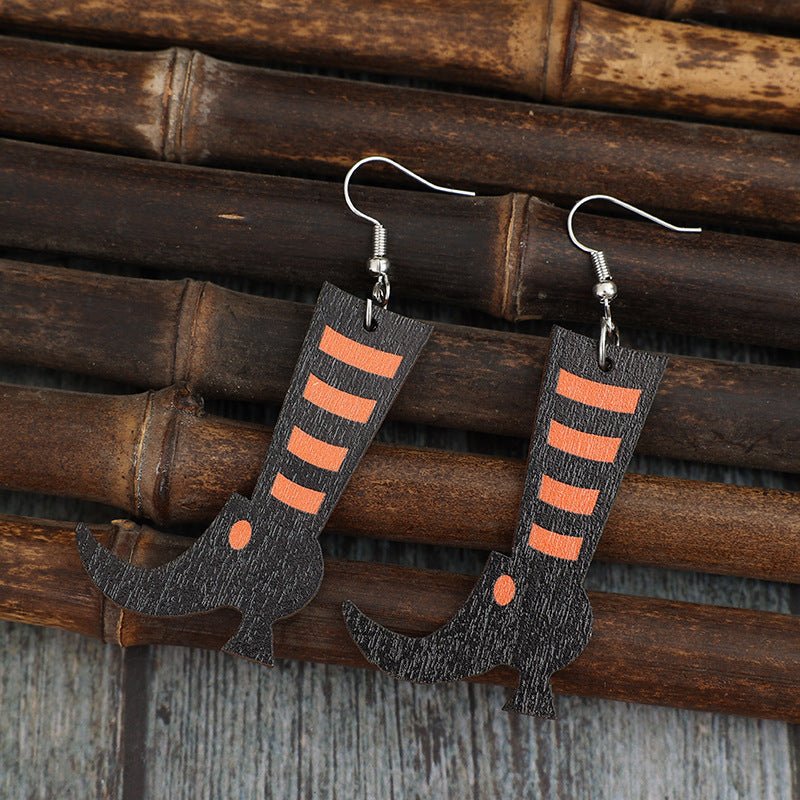 Beach Rose Co. - Halloween Witches Boots Dangle Earrings