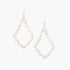 Beach Rose Co. Shiny Hammered Kite Earrings in gold-tone metal with a textured, reflective finish.