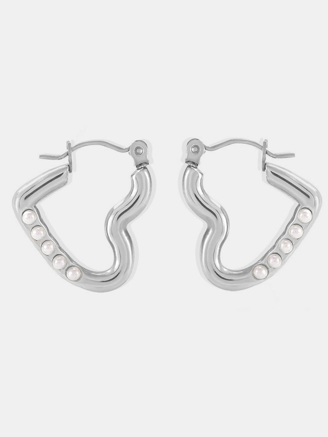 Beach Rose Co. - Heart Hoop Earrings