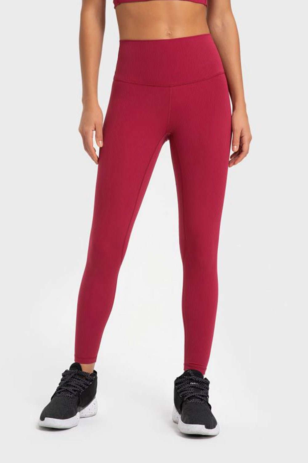 Beach Rose Co. - Highly Stretchy Wide Waistband Yoga Leggings