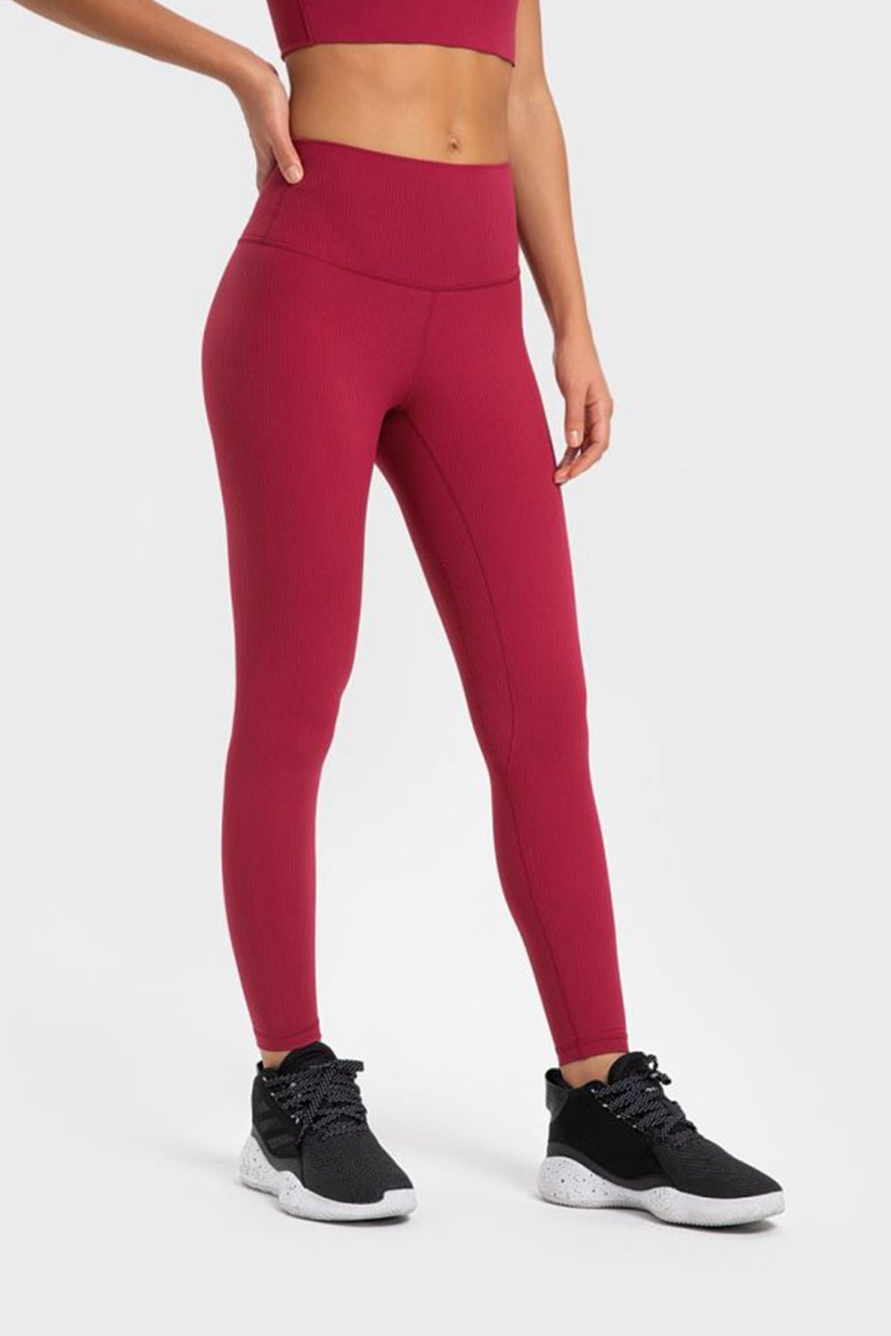 Beach Rose Co. - Highly Stretchy Wide Waistband Yoga Leggings