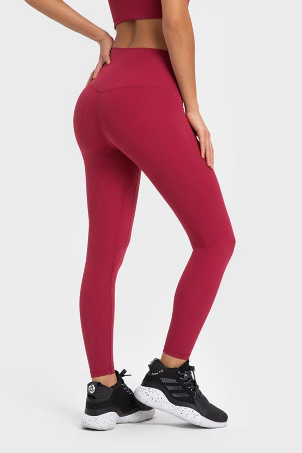 Beach Rose Co. - Highly Stretchy Wide Waistband Yoga Leggings