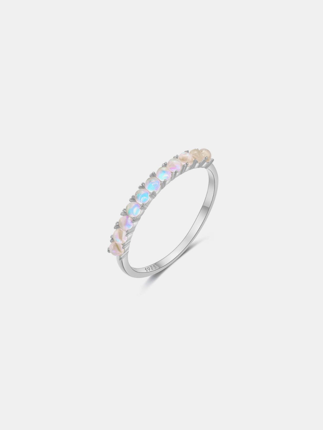 Beach Rose Co. - Inlaid Opal Skinny Band Ring