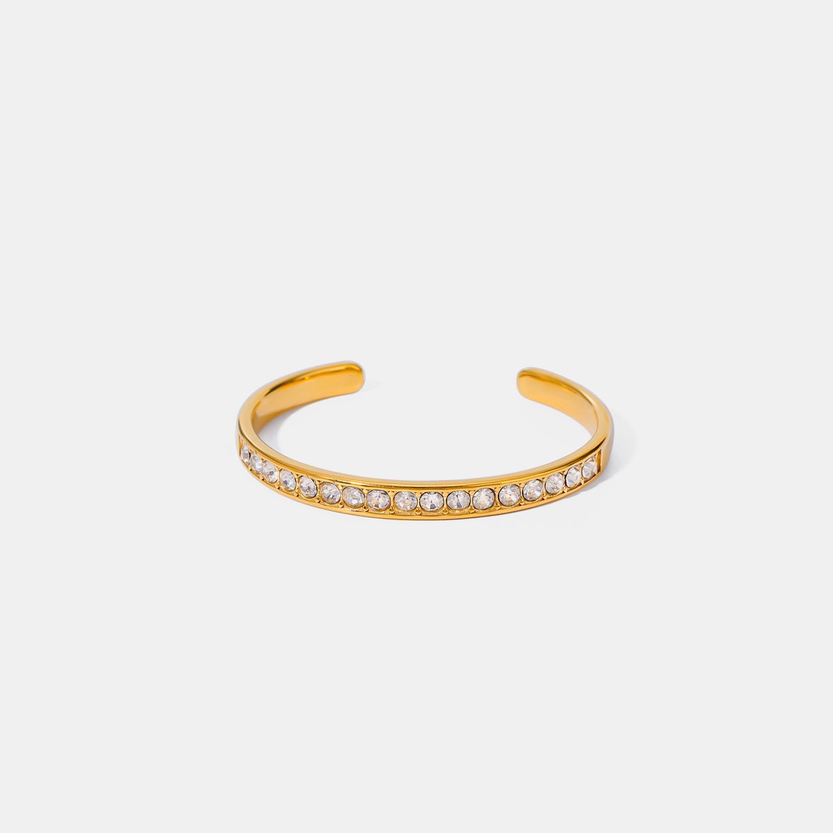 Beach Rose Co. - Inlaid Zircon Cuff Bracelet