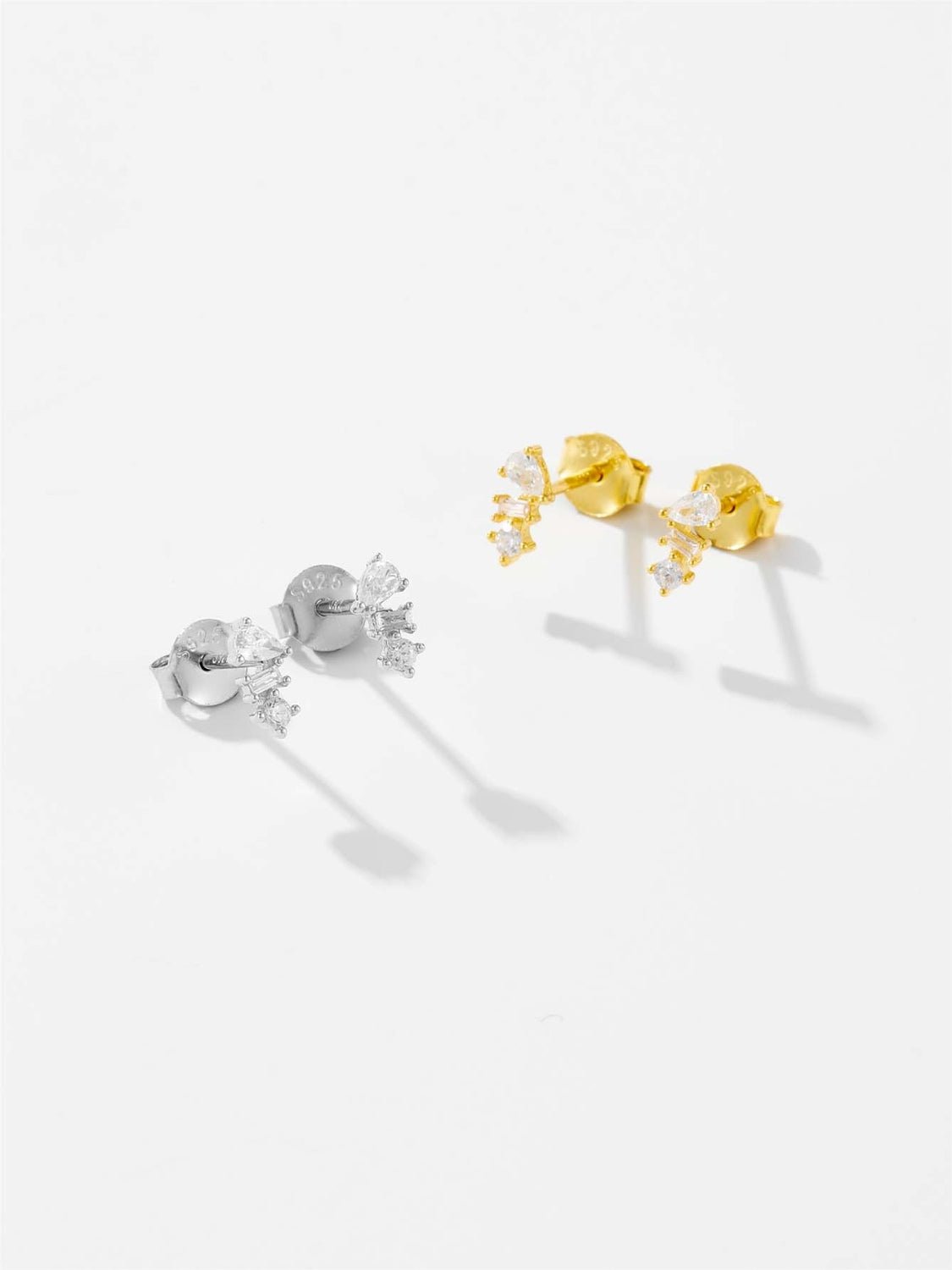 Beach Rose Co. - Inlaid Zircon Stud Earrings