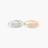 Beach Rose Co. silver and gold slim metal waist belts with intricate interwoven knot buckles and ridged bands.