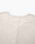 Beach Rose Co. ivory waffle-knit tunic top featuring a textured fabric and a comfortable V-neckline.