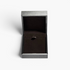 Beach Rose Co. empty dark grey textured jewelry gift box with a soft brown velvet interior lining