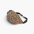Beach Rose Co. Cotton Canvas Leo Crossbody Bag in a bold leopard print with an adjustable black strap.
