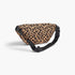 Beach Rose Co. cotton canvas crossbody bag featuring a bold leopard print and an adjustable black strap