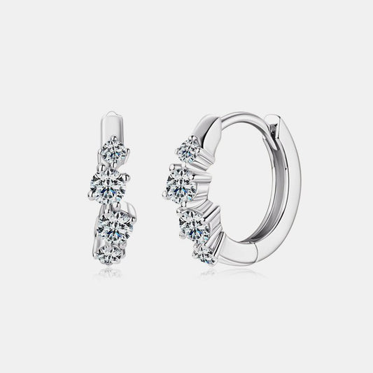 Beach Rose Co. - Moissanite Huggie Earrings