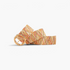 Beach Rose Co. multicolor woven belt featuring a round gold-tone bamboo-style buckle and a textured polyester band.
