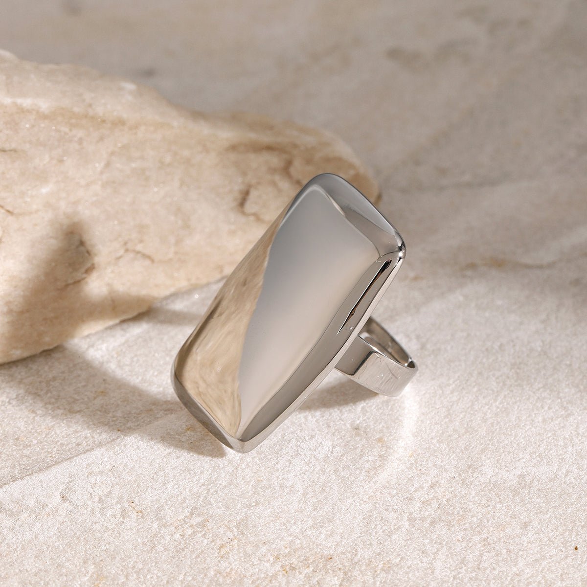 Beach Rose Co. - Rectangle Adjustable Statement Ring