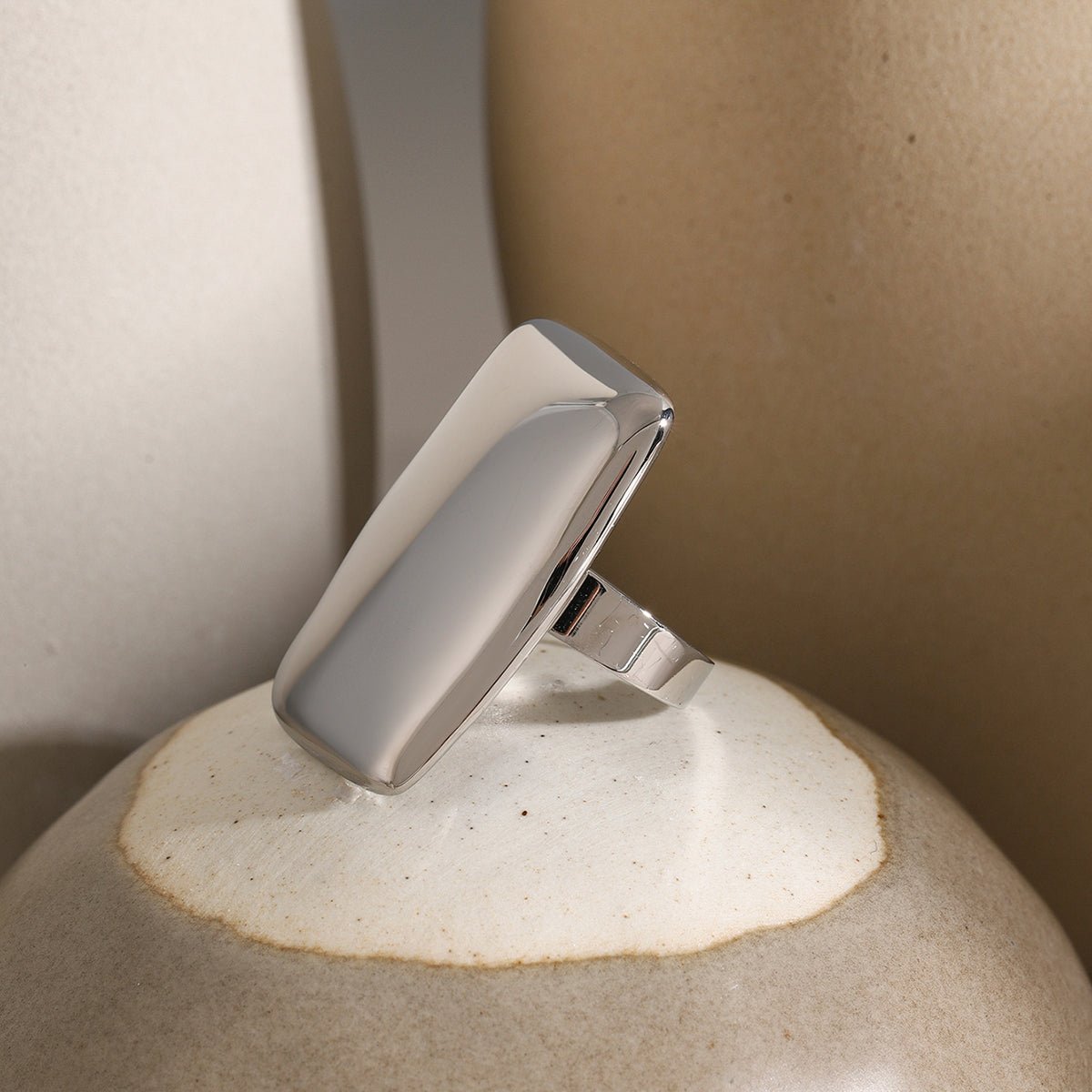 Beach Rose Co. - Rectangle Adjustable Statement Ring