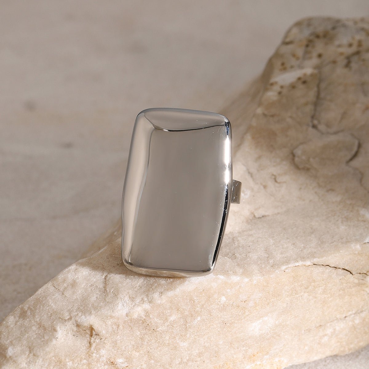 Beach Rose Co. - Rectangle Adjustable Statement Ring