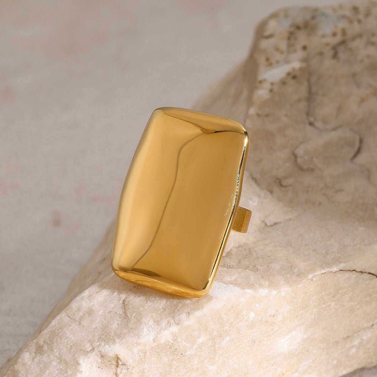 Beach Rose Co. - Rectangle Adjustable Statement Ring