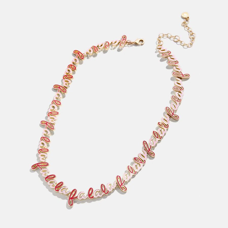 Beach Rose Co. - Rhinestone Beaded Holiday Necklace