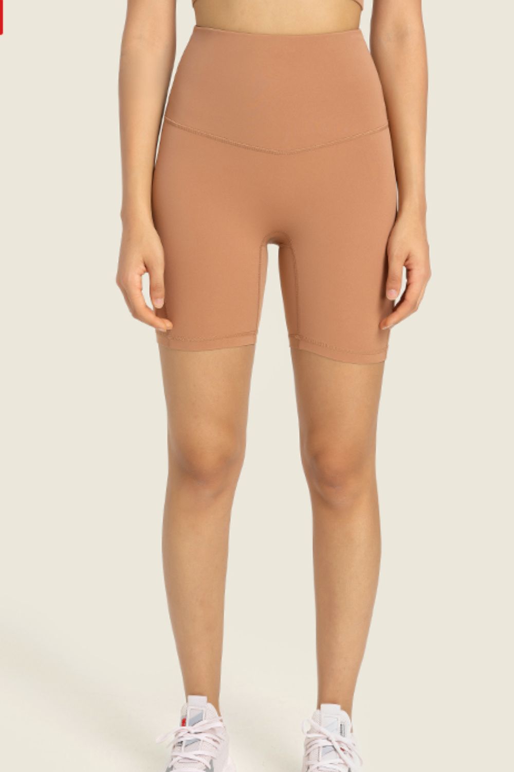 Beach Rose Co. - Seamless High - Rise Wide Waistband Biker Shorts