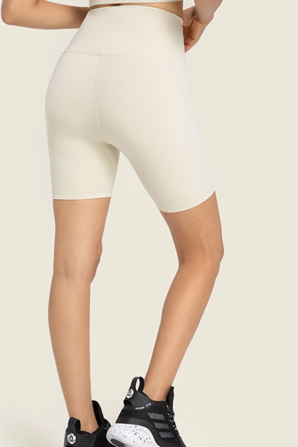 Beach Rose Co. - Seamless High - Rise Wide Waistband Biker Shorts