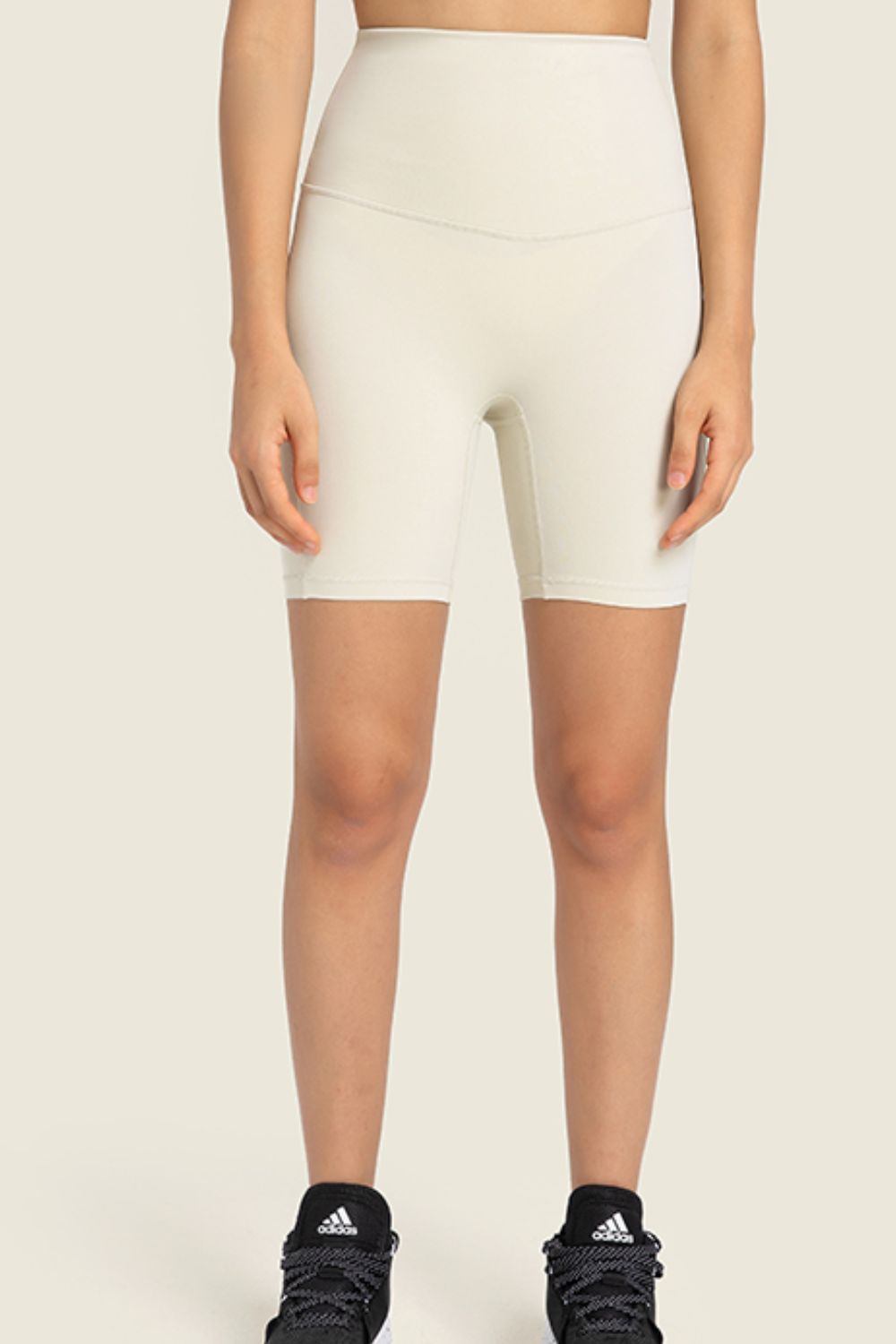 Beach Rose Co. - Seamless High - Rise Wide Waistband Biker Shorts