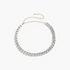Beach Rose Co. adjustable silver-tone aluminum curb chain belt with a delicate extender chain.