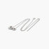 Beach Rose Co. Always Together silver chain necklace featuring two delicate interlocking circular charms
