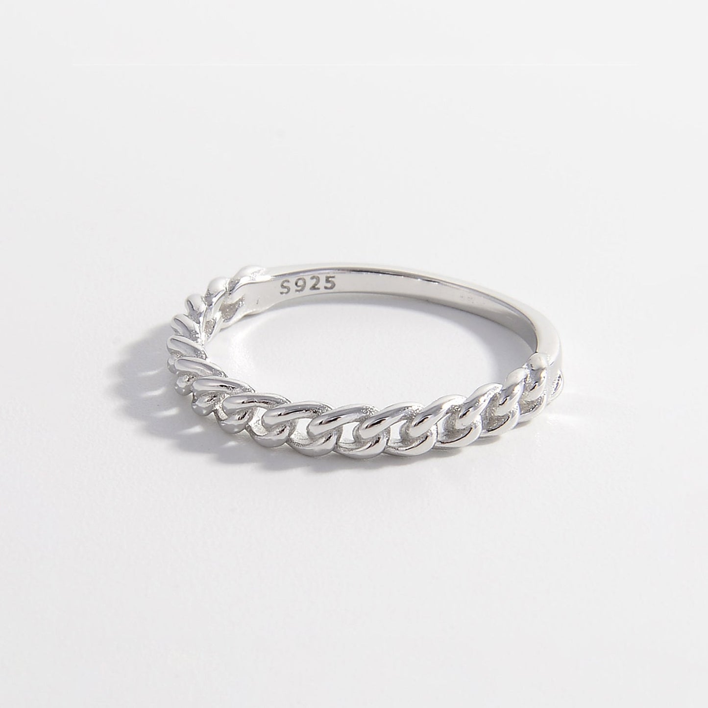 Beach Rose Co. - Silver Curb Chain Ring