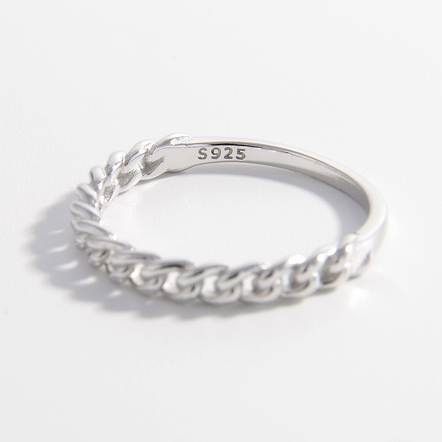 Beach Rose Co. - Silver Curb Chain Ring