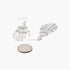Beach Rose Co. silver-tone dreamcatcher drop earrings with a shiny metallic finish and delicate dangling fringe