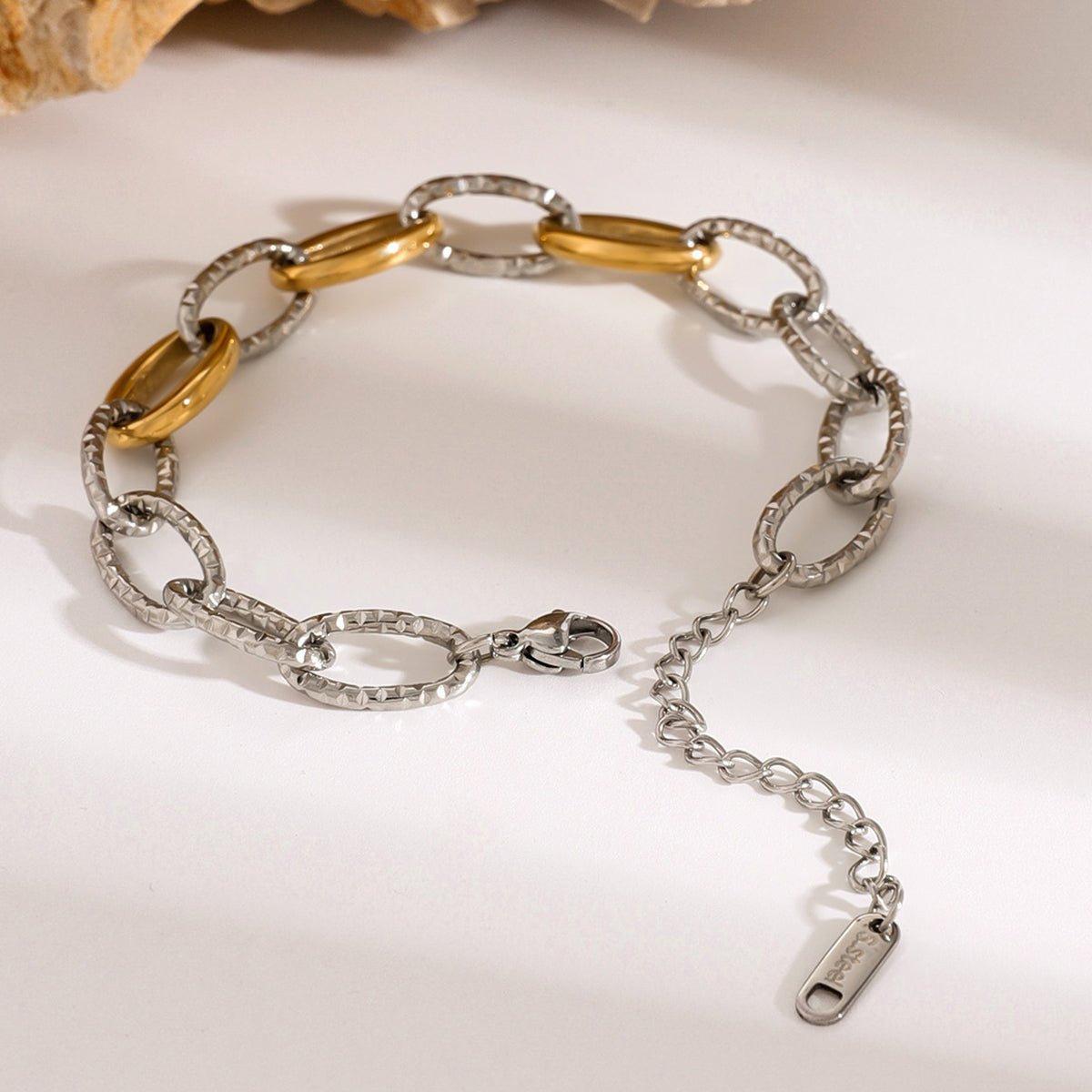 Beach Rose Co. - Silver & Gold Chain Link Bracelet