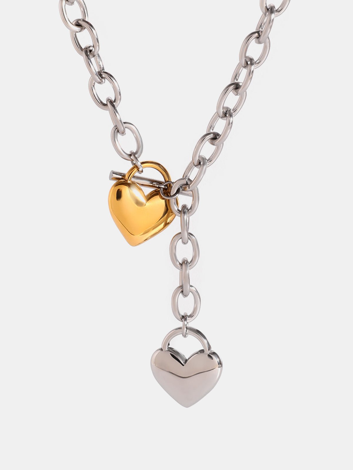 Beach Rose Co. - Silver Heart Chain Necklace