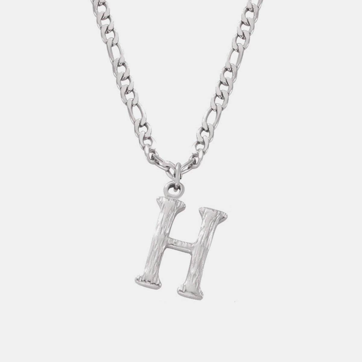 Beach Rose Co. - Silver Initial Pendant Necklace A - K