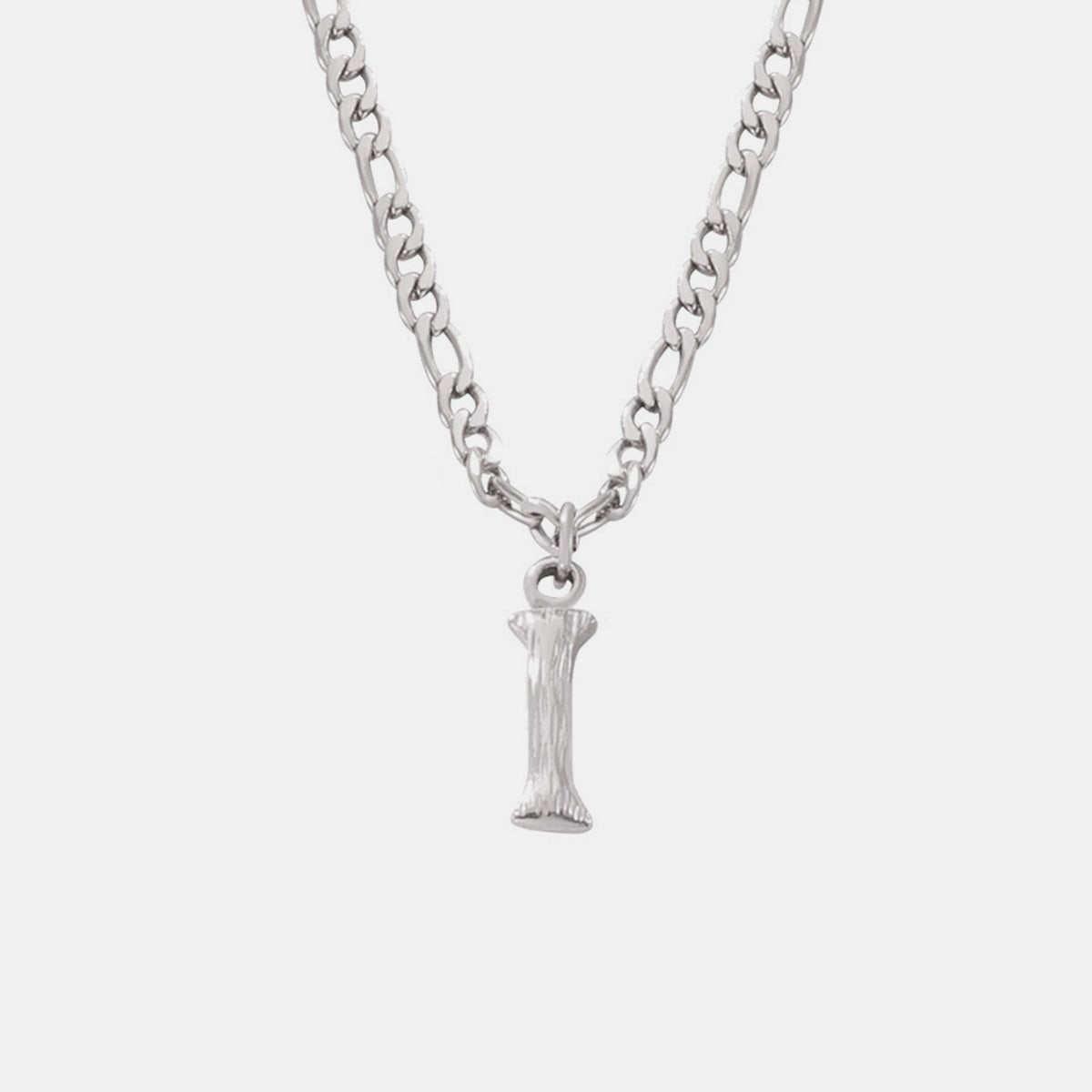 Beach Rose Co. - Silver Initial Pendant Necklace A - K