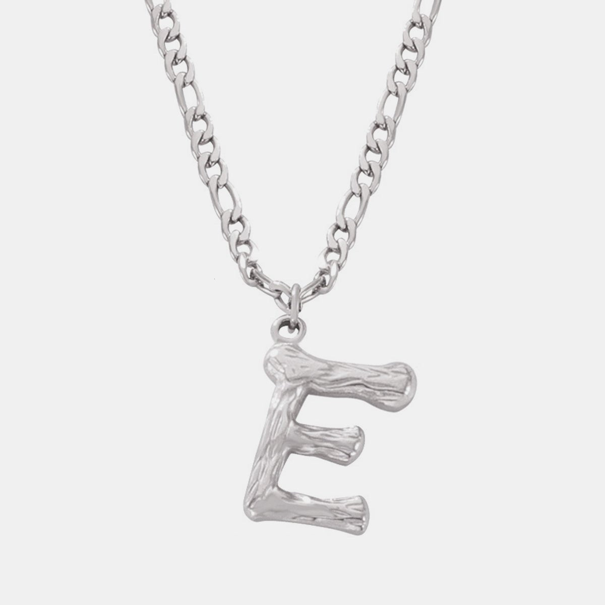 Beach Rose Co. - Silver Initial Pendant Necklace A - K