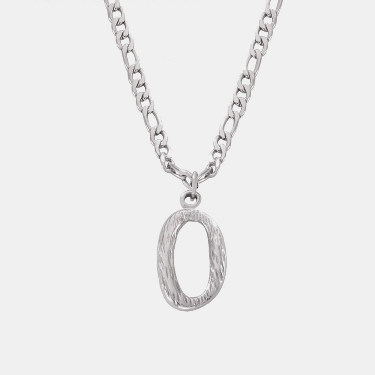 Beach Rose Co. - Silver Initial Pendant Necklace L - Z