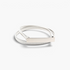 Beach Rose Co. slim silver iron waist belt with a textured ridged band and a polished rectangular front clasp.