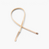 Beach Rose Co. slim gold-tone iron waist belt with a textured ridged band and a polished rectangular front clasp.