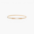 Beach Rose Co. slim iron waist belt with a finely ridged gold-tone band and a polished rectangular front clasp.